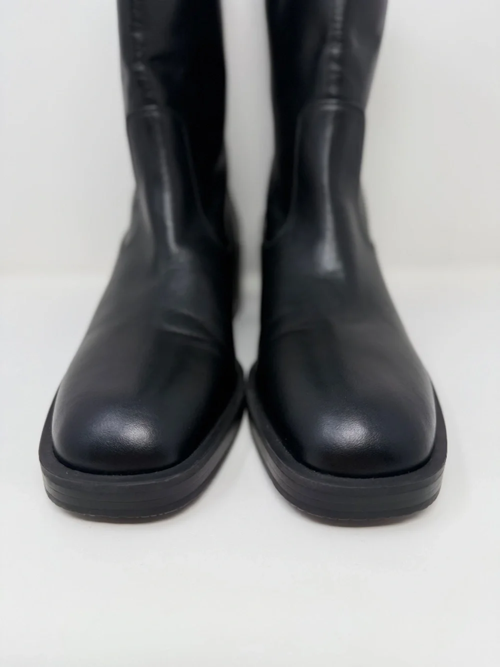 New Stuart Weitzman Kaia Leather Ankle Boot Black Sz 9.5